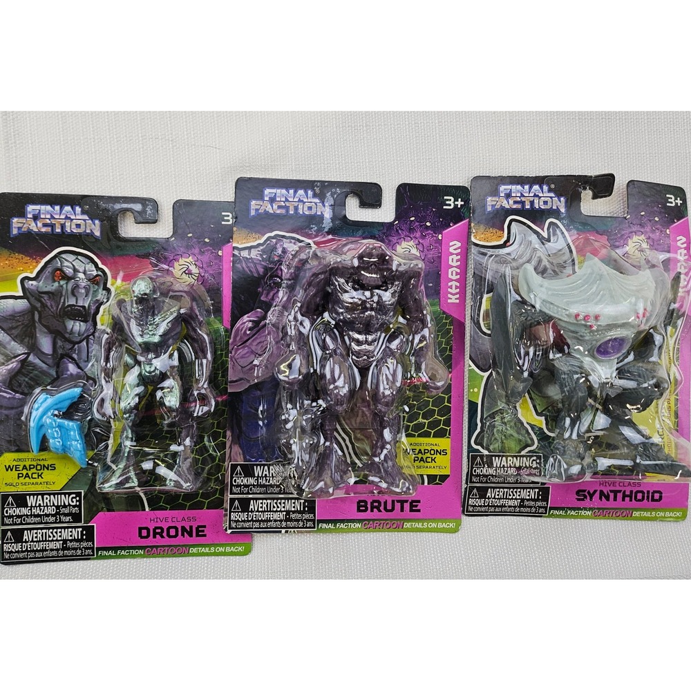 Final Faction Hive Class Drone Kharn Series 1 Action Figure New Lot Of‎ 3